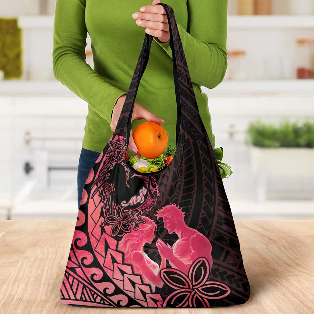 Alofa Samoa Valentine Red Grocery Bag Love Is The Greatest Thing
