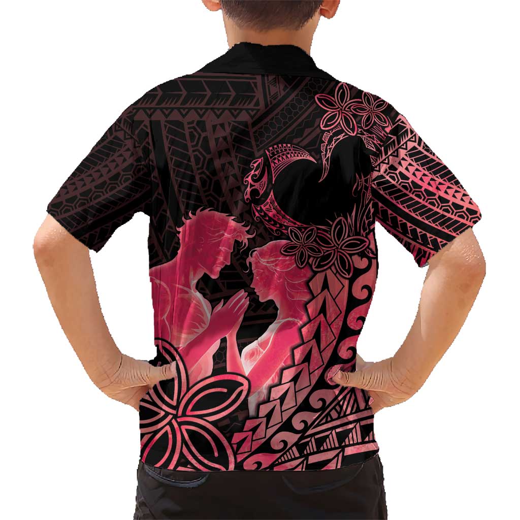 Alofa Samoa Valentine Red Kid Hawaiian Shirt Love Is The Greatest Thing LT05 - Polynesian Pride