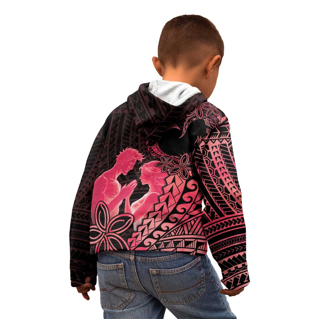 Alofa Samoa Valentine Red Kid Hoodie Love Is The Greatest Thing LT05 - Polynesian Pride
