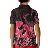 Alofa Samoa Valentine Red Kid Polo Shirt Love Is The Greatest Thing LT05 - Polynesian Pride