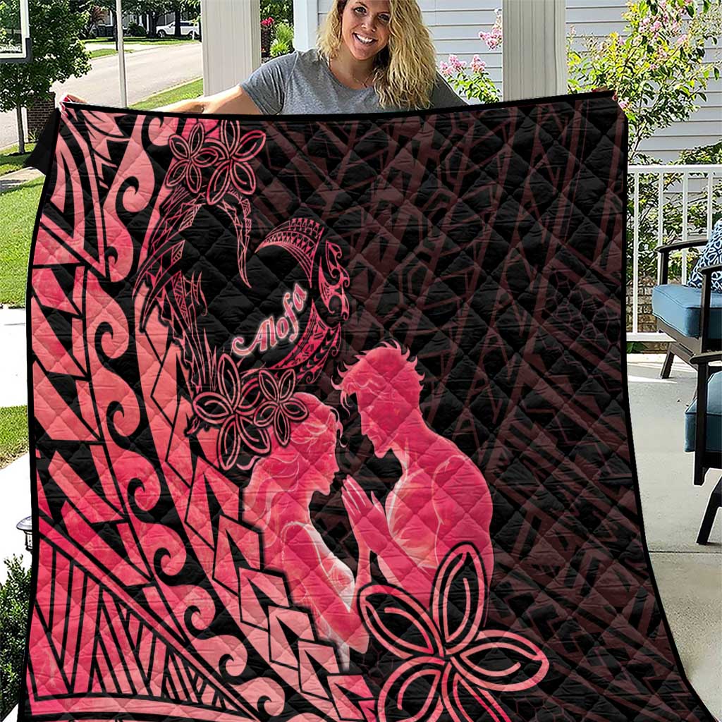 Alofa Samoa Valentine Red Quilt Love Is The Greatest Thing LT05 Red - Polynesian Pride