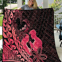 Alofa Samoa Valentine Red Quilt Love Is The Greatest Thing LT05 Red - Polynesian Pride