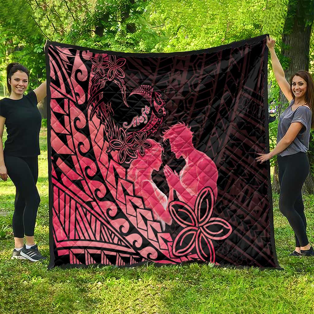 Alofa Samoa Valentine Red Quilt Love Is The Greatest Thing LT05 - Polynesian Pride
