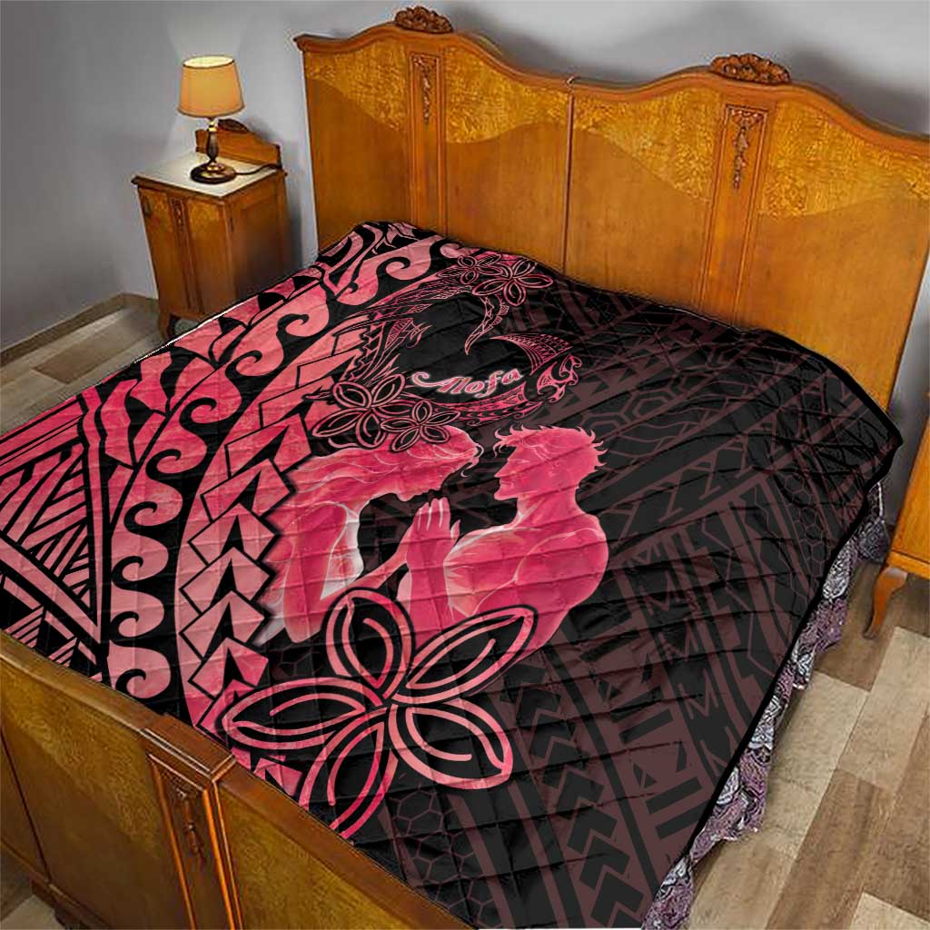 Alofa Samoa Valentine Red Quilt Love Is The Greatest Thing LT05 - Polynesian Pride