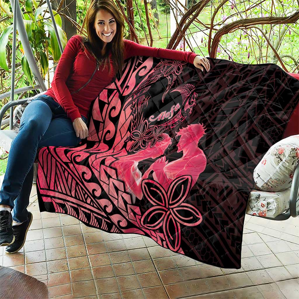 Alofa Samoa Valentine Red Quilt Love Is The Greatest Thing LT05 - Polynesian Pride