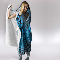 Alofa Samoa Valentine Blue Hooded Blanket Love Is The Greatest Thing LT05 - Polynesian Pride
