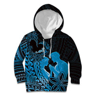 Alofa Samoa Valentine Blue Kid Hoodie Love Is The Greatest Thing LT05 Hoodie Blue - Polynesian Pride