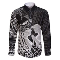 Alofa Samoa Valentine Black Family Matching Off Shoulder Short Dress and Hawaiian Shirt Love Is The Greatest Thing