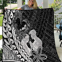 Alofa Samoa Valentine Black Quilt Love Is The Greatest Thing LT05 Black - Polynesian Pride