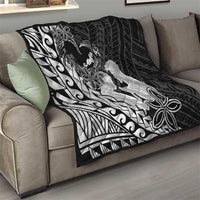 Alofa Samoa Valentine Black Quilt Love Is The Greatest Thing LT05 - Polynesian Pride