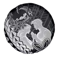 Alofa Samoa Valentine Black Spare Tire Cover Love Is The Greatest Thing LT05 - Polynesian Pride