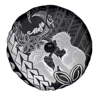 Alofa Samoa Valentine Black Spare Tire Cover Love Is The Greatest Thing LT05 - Polynesian Pride
