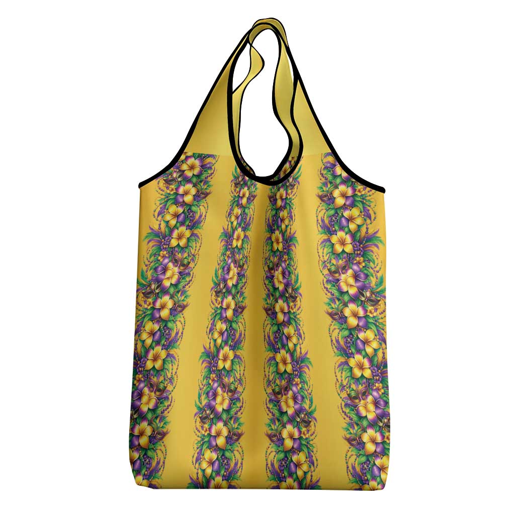Aloha Hawaii Mardi Gras Grocery Bag Gold Style