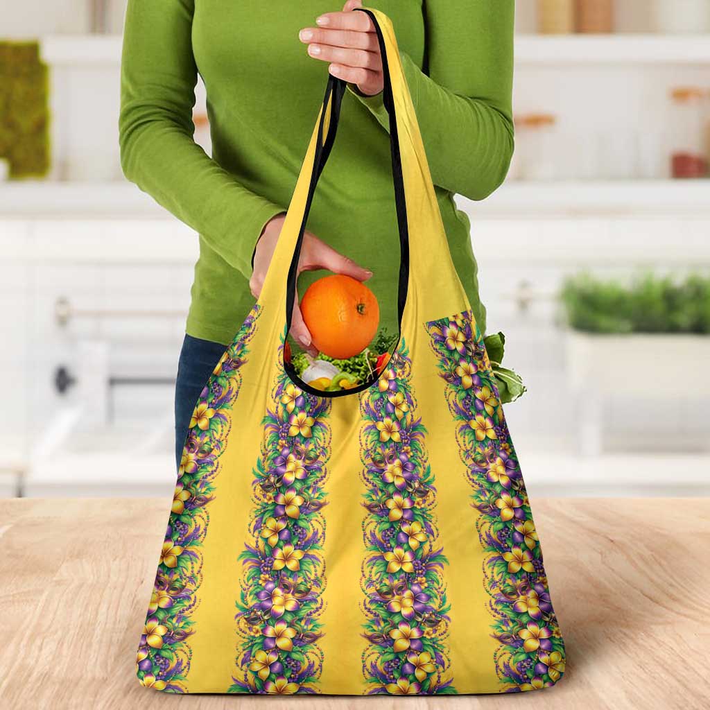 Aloha Hawaii Mardi Gras Grocery Bag Gold Style