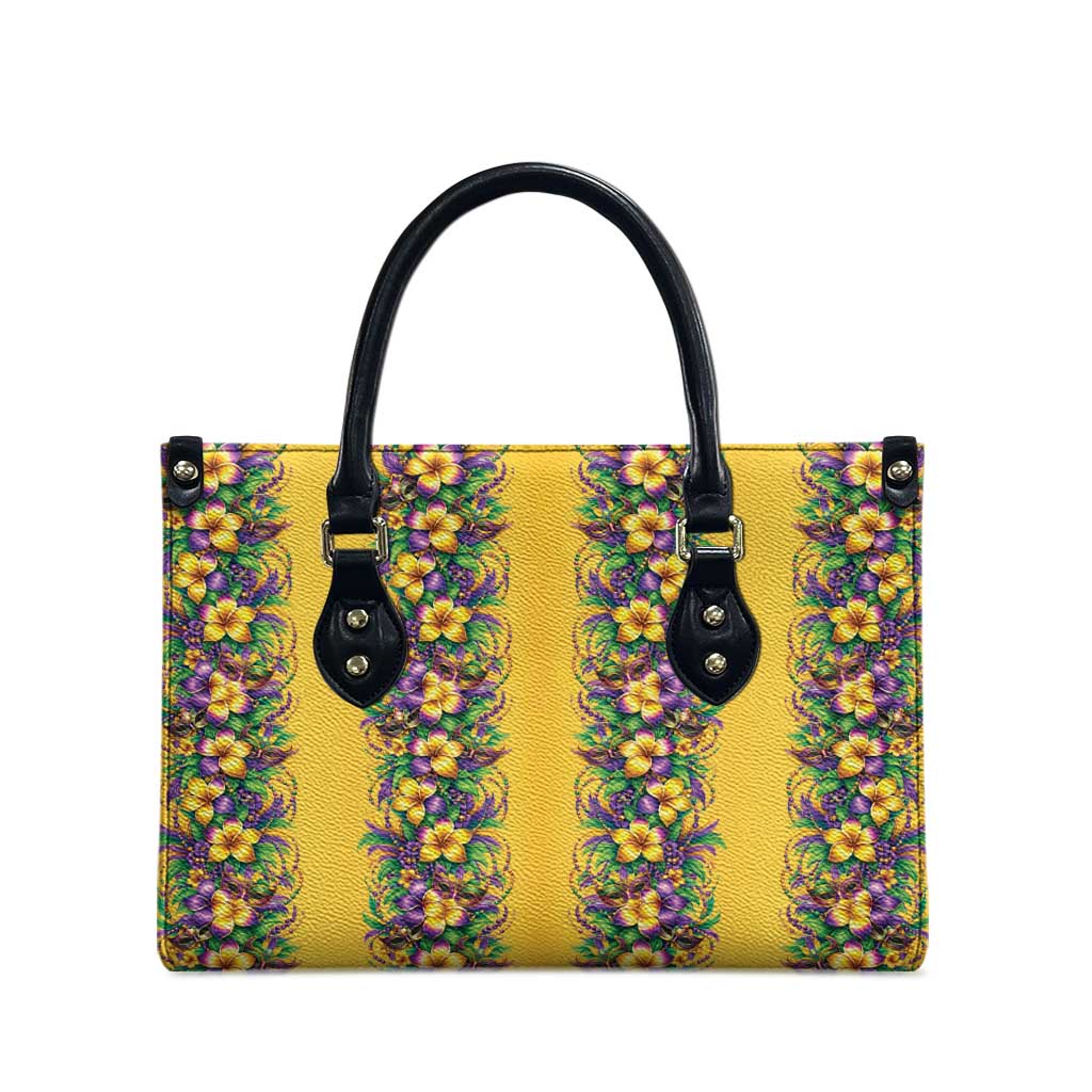 Aloha Hawaii Mardi Gras Leather Bag Gold Style