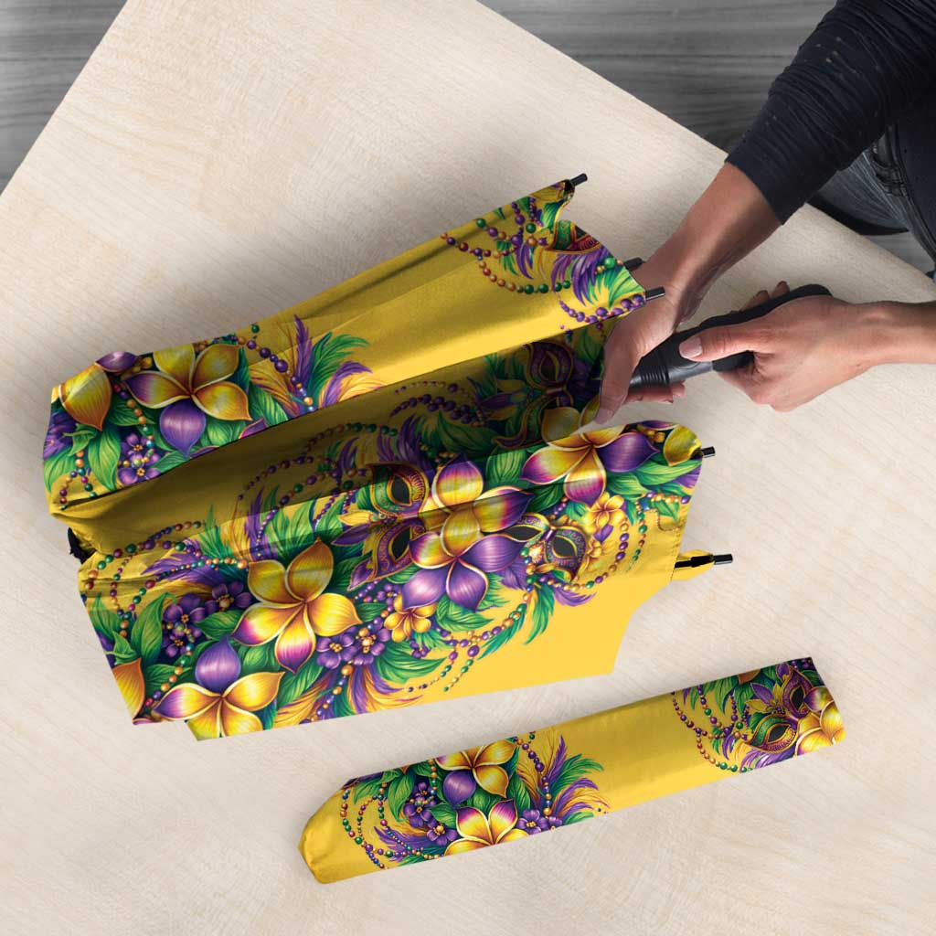 Aloha Hawaii Mardi Gras Umbrella Gold Style