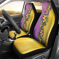 Hawaii Mardi Gras Car Seat Cover Plumeria Lei Beads Glitter Style LT05 - Polynesian Pride