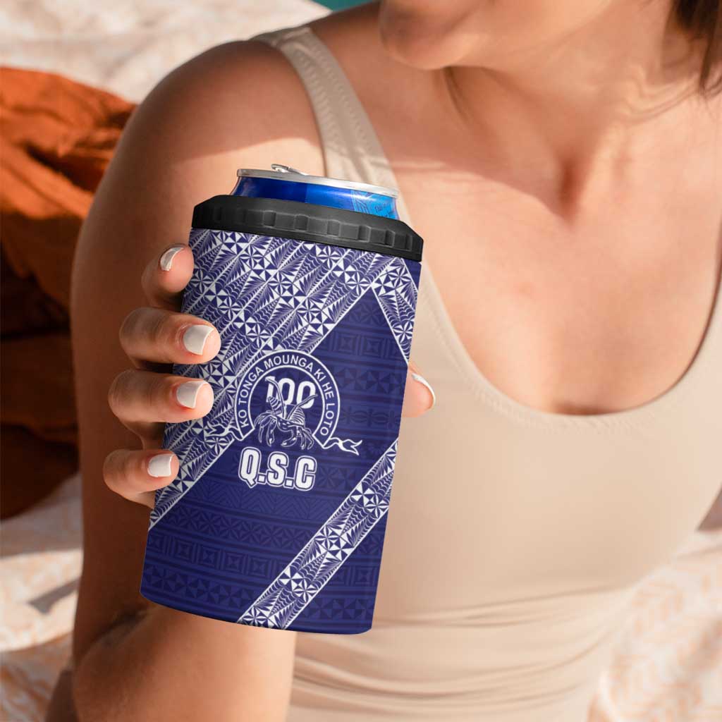 Tonga Queen Salote College 4 in 1 Can Cooler Tumbler 100 Years Anniversary Navy Color