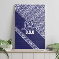 Tonga Queen Salote College Canvas Wall Art 100 Years Anniversary Navy Color