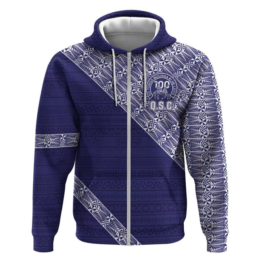 Tonga Queen Salote College Hoodie 100 Years Anniversary Navy Color
