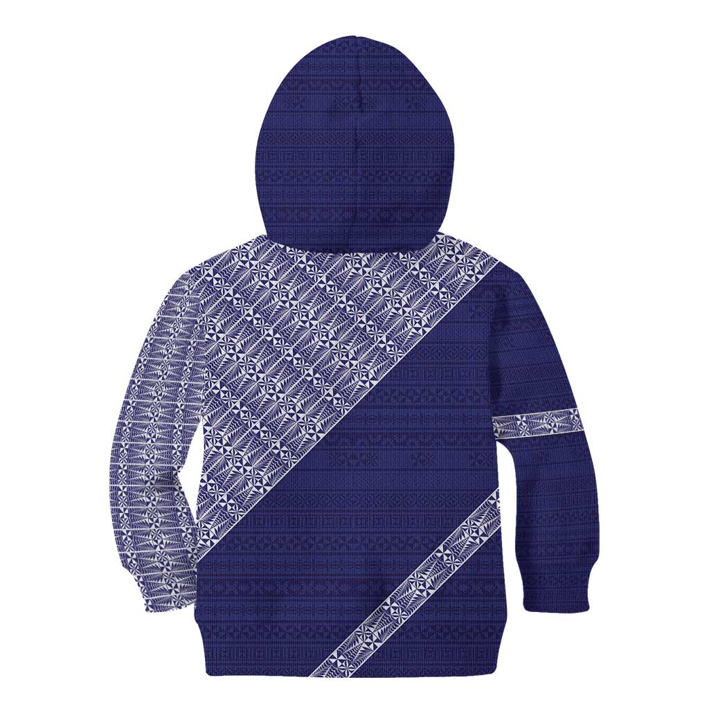Tonga Queen Salote College Kid Hoodie 100 Years Anniversary Navy Color