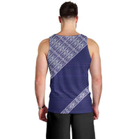 Tonga Queen Salote College Men Tank Top 100 Years Anniversary Navy Color