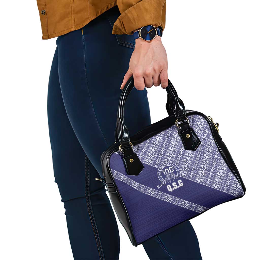 Tonga Queen Salote College Shoulder Handbag 100 Years Anniversary Navy Color