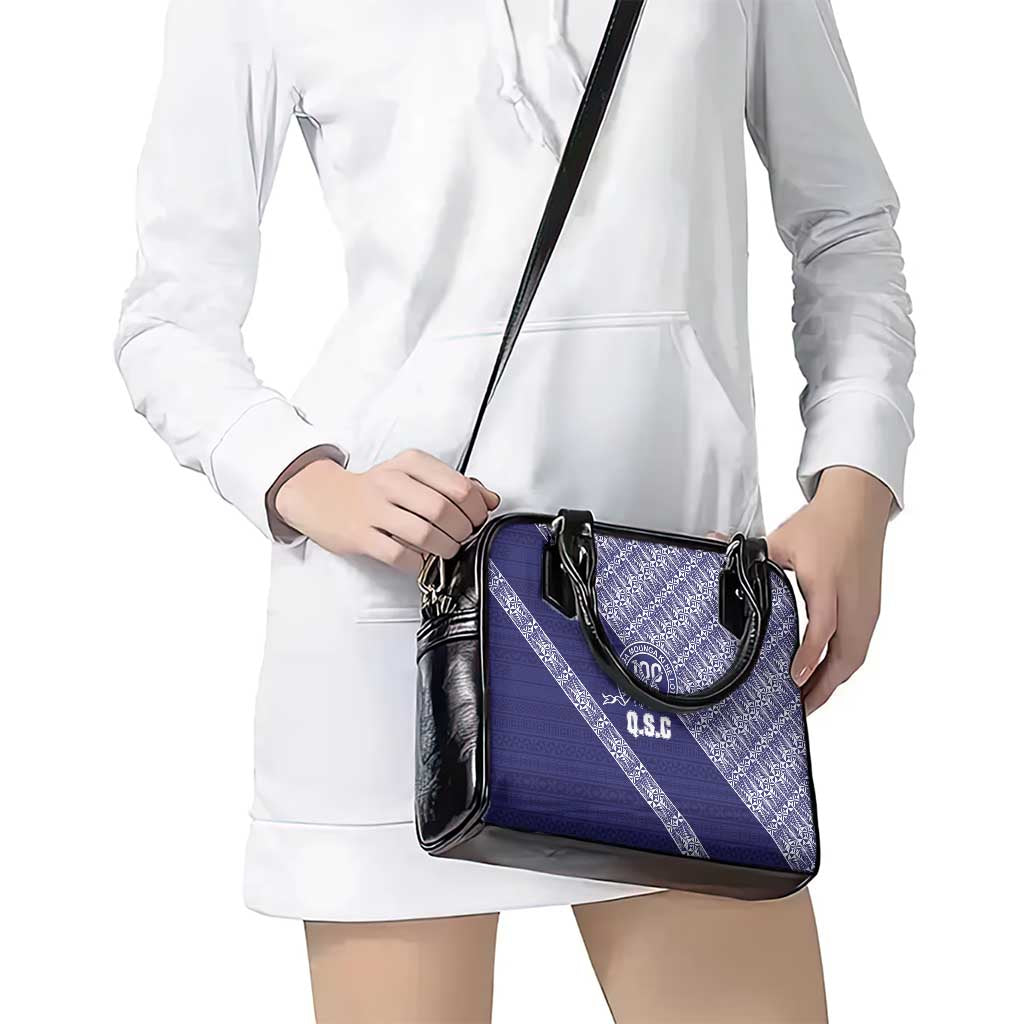 Tonga Queen Salote College Shoulder Handbag 100 Years Anniversary Navy Color