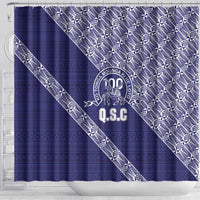 Tonga Queen Salote College Shower Curtain 100 Years Anniversary Navy Color LT05 - Polynesian Pride