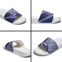 Tonga Queen Salote College Slide Sandals 100 Years Anniversary Navy Color