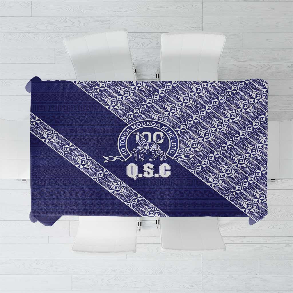 Tonga Queen Salote College Tablecloth 100 Years Anniversary Navy Color