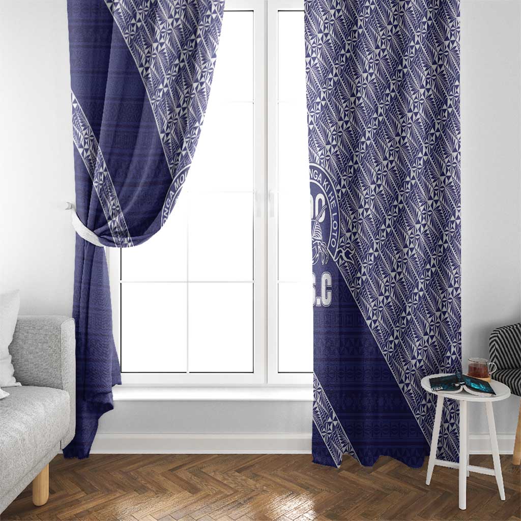 Tonga Queen Salote College Window Curtain 100 Years Anniversary Navy Color LT05 - Polynesian Pride