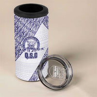 Tonga Queen Salote College 4 in 1 Can Cooler Tumbler 100 Years Anniversary White Color LT05 - Polynesian Pride