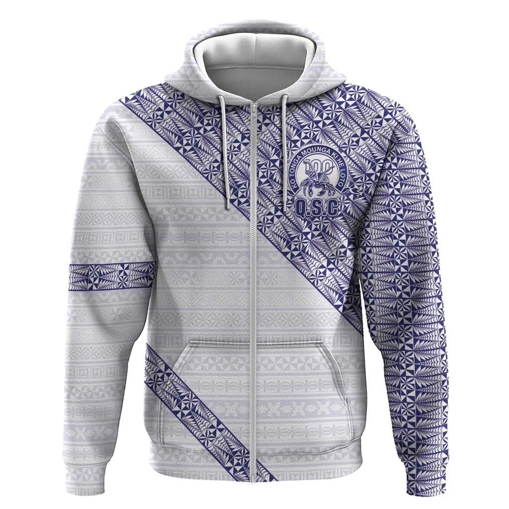 Tonga Queen Salote College Hoodie 100 Years Anniversary White Color