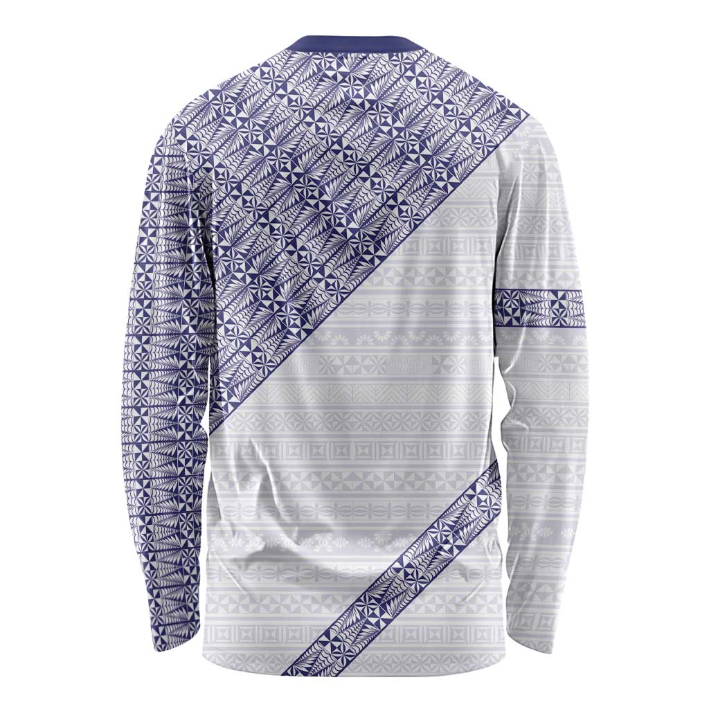 Tonga Queen Salote College Long Sleeve Shirt 100 Years Anniversary White Color LT05 - Polynesian Pride