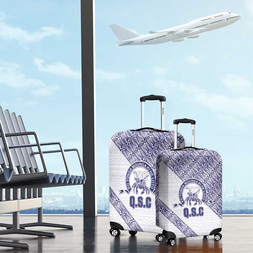 Tonga Queen Salote College Luggage Cover 100 Years Anniversary White Color
