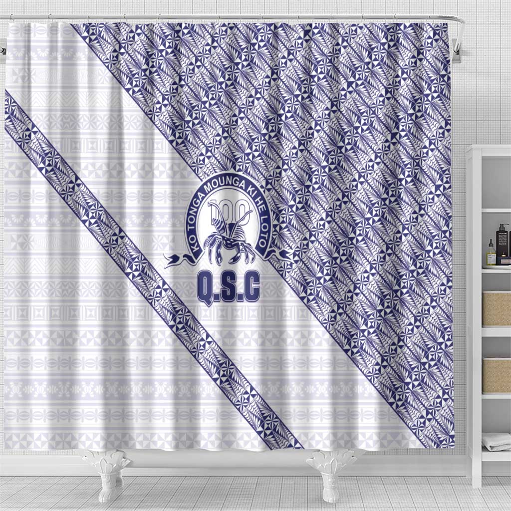 Tonga Queen Salote College Shower Curtain 100 Years Anniversary White Color LT05 - Polynesian Pride