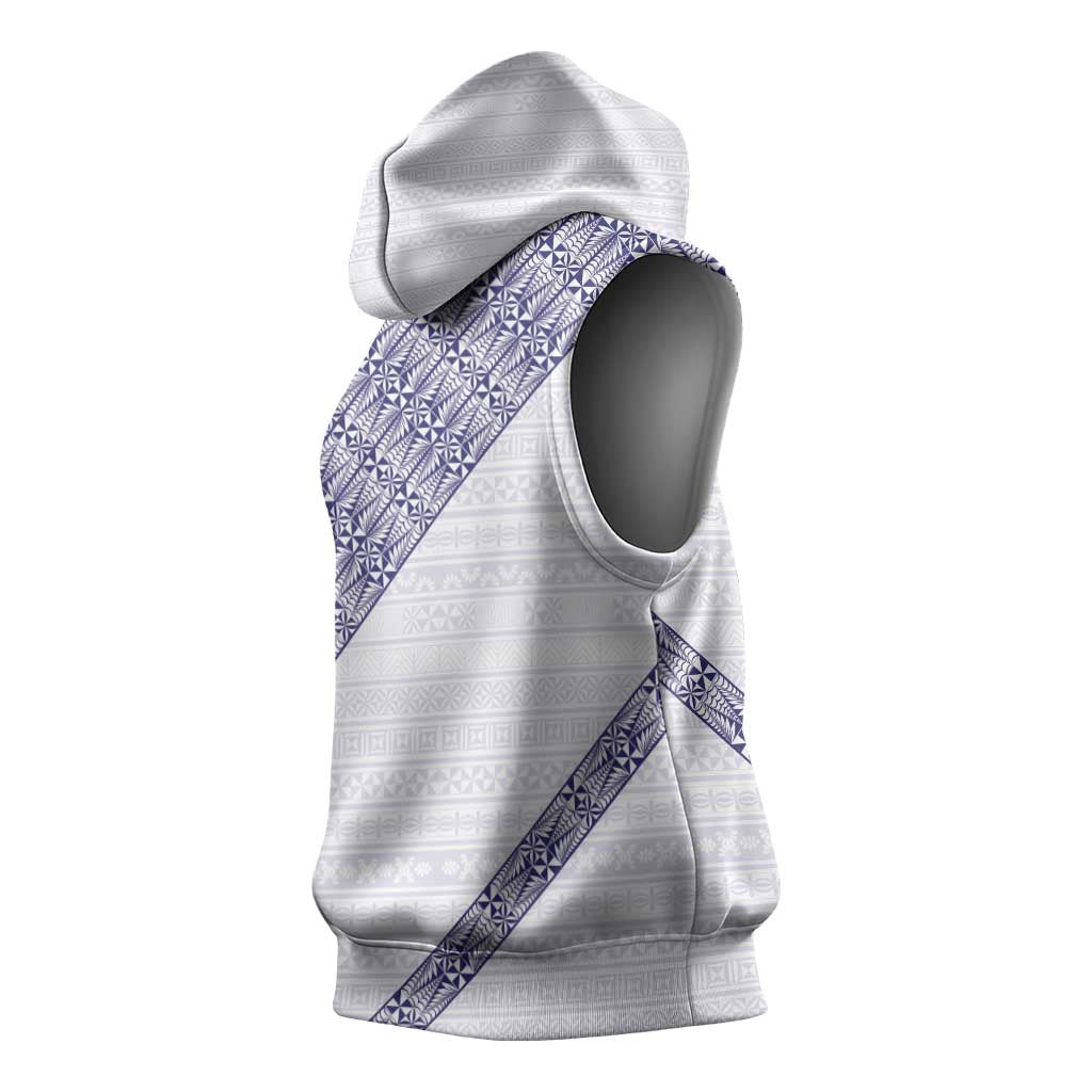 Tonga Queen Salote College Sleeveless Hoodie 100 Years Anniversary White Color