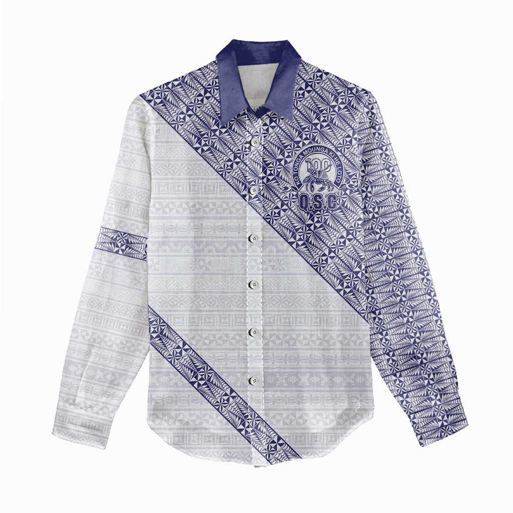 Tonga Queen Salote College Women Casual Shirt 100 Years Anniversary White Color LT05 - Polynesian Pride