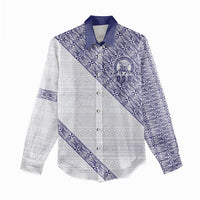 Tonga Queen Salote College Women Casual Shirt 100 Years Anniversary White Color LT05 - Polynesian Pride