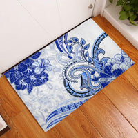 Polynesia Paisley Rubber Doormat Mix Navy Polynesian Pattern