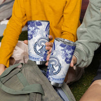 Polynesia Paisley Tumbler Cup Mix Navy Polynesian Pattern