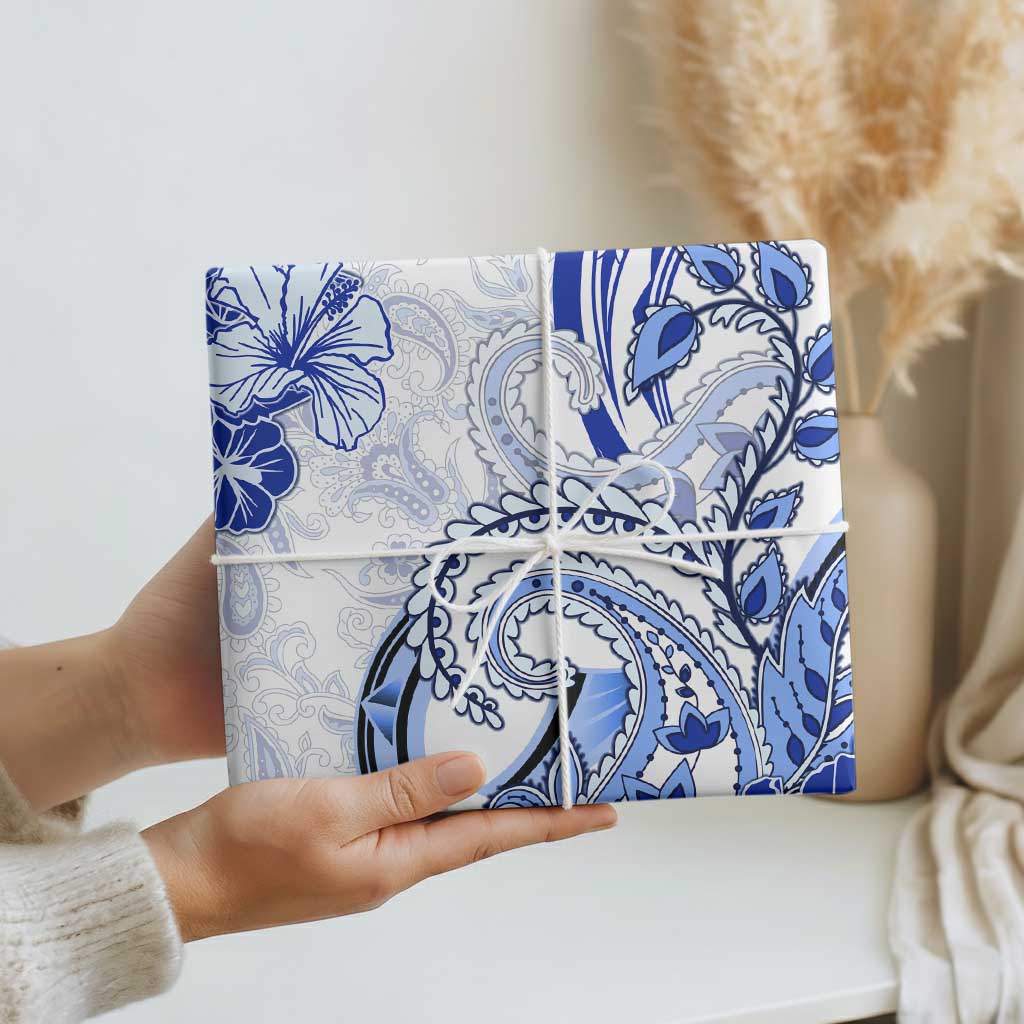Polynesia Paisley Wrapping Paper Mix Navy Polynesian Pattern - Polynesian Pride