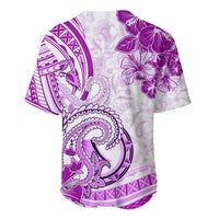 Polynesia Paisley Baseball Jersey Mix Pink Polynesian Pattern LT05 - Polynesian Pride