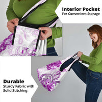 Polynesia Paisley Grocery Bag Mix Pink Polynesian Pattern