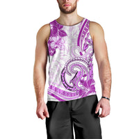 Polynesia Paisley Men Tank Top Mix Pink Polynesian Pattern LT05 - Polynesian Pride
