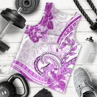 Polynesia Paisley Men Tank Top Mix Pink Polynesian Pattern LT05 - Polynesian Pride