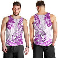 Polynesia Paisley Men Tank Top Mix Pink Polynesian Pattern LT05 - Polynesian Pride