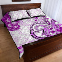Polynesia Paisley Quilt Bed Set Mix Pink Polynesian Pattern