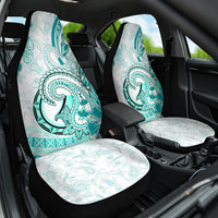 Polynesia Paisley Car Seat Cover Mix Teal Polynesian Pattern